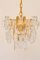 Lámpara de araña gruesa de vidrio claro texturizado de JT Kalmar, Imagen 2