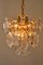 Thick Textured Clear Glass Chandelier by J. T. Kalmar 4