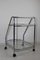 Chrome & Glass Serving Trolley, 1970s 4