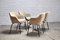 Mid-Century Italian Dining or Side Chairs in White Wool Fabric from MIM Roma, 1960s, Set of 4 9