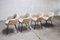 Sedie da pranzo Mid-Century in lana bianca di MIM Roma, Italia, anni '60, set di 4, Immagine 4