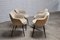 Mid-Century Italian Dining or Side Chairs in White Wool Fabric from MIM Roma, 1960s, Set of 4 10