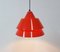 Red Zone Hanging Lamp by Jo Hammerborg for Fog & Mørup, 1960s 6