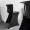 Chaises Boccio Noires Vintage par Pierluigi Spadolini pour 1P, 1970s, Set de 4 4