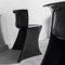 Vintage Black Boccio Chairs by Pierluigi Spadolini for 1P, 1970s, Set of 4 4