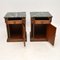 Antique Georgian Style Marble Top Bedside Cabinets, Set of 2, Image 5