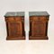Antique Georgian Style Marble Top Bedside Cabinets, Set of 2 2