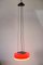 Ceiling Lamp in Red and White, 1950s 5