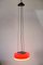 Ceiling Lamp in Red and White, 1950s, Image 5