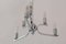 Lámpara de araña Art Déco de cromo, años 20, Imagen 5