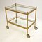 Vintage French Brass Drinks Trolley, Image 3