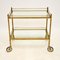 Vintage French Brass Drinks Trolley 1