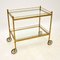 Vintage French Brass Drinks Trolley 2