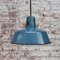 Vintage Industrial Blue Enamel Pendant Lamp 4