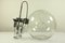 Large Vintage Glass Ball Planet Pendant Lamp from Doria Leuchten, 1960s or 1970s, Image 8