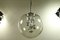Large Vintage Glass Ball Planet Pendant Lamp from Doria Leuchten, 1960s or 1970s 5
