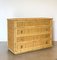 Chest of Drawers in Bamboo and Rattan from Dal Vera, 1970s 3