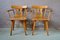 Rustic Set of 5 Chairs & 2 Armchairs, 1940s, Set of 7 15