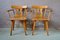 Rustic Set of 5 Chairs & 2 Armchairs, 1940s, Set of 7, Image 15