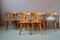 Rustic Set of 5 Chairs & 2 Armchairs, 1940s, Set of 7 8