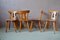 Rustic Set of 5 Chairs & 2 Armchairs, 1940s, Set of 7, Image 4