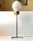 Modern Scandinavian Brass and Opaline Tripod Table Lamp, 1960s 3