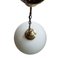 Mid-Century Brass and Glass Pendant Lamp, Image 4