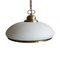 Mid-Century Brass and Glass Pendant Lamp 1