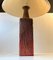 Large Scandinavian Stoneware Table Lamp from Ribe, 1970s, Image 4
