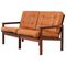 Scandinavian Modern Leather Capella Sofa by Illum Wikkelsø 1