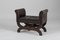 Art Deco Leather Stool by Otto Schulz for Boet, Image 3
