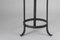 Runder schwedischer Art Deco Tisch aus Metall & Messing 5