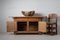 Swedish Folk Art Rustic Pine Low Sideboard 3