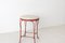 Swedish Mid-Century Red Iron Stools, Set of 4 6