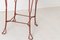 Swedish Mid-Century Red Iron Stools, Set of 4 9