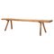 Wide Swedish Solid Pine Bench, Image 1