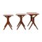 Teak Danish Nesting Tables by Johannes Andersen for Silkeborg, Set of 3 1