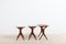 Tables Gigognes en Teck par Johannes Andersen pour Silkeborg, Danemark, Set de 3 3