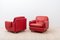 Fauteuils Lombardia en Cuir Rouge par Risto Holme pour IKEA, Set de 2 4