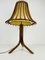 Mid-Century Teak and Rattan Table Lamp, 1970s 2