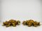 Golden Florentine Flower Shaped Flush Mounts from Banci, Italy, 1970s, Set of 2, Image 4