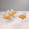 Arkana White Dining Table and Arkana 115 Yellow Dining Chairs, Set of 5 9