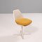 Arkana White Dining Table and Arkana 115 Yellow Dining Chairs, Set of 5 5