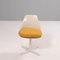 Arkana White Dining Table and Arkana 115 Yellow Dining Chairs, Set of 5 4