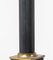 Vintage Korinthische Säulen Tischlampe aus Messing mit Geriffelter Säule aus Schwarzer Emaille 6