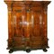 Frankfurt Wave Cabinet in Walnut with Pilasters, 1800s 3