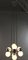 Lámpara colgante Mid-Century de cromo y vidrio de Doria Leuchten, Imagen 3