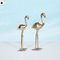 Big Mid-Century Brass Flamingo Sculptures, 1960s, Set of 2 11