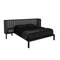 Cupid Bed in Black American Walnut & Velvet with Integrated Bedside Table by Casa Botelho, Image 8