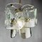 Iced Murano Glas Hängelampe von Carlo Nason für Mazzega, Italien, 1960er 4